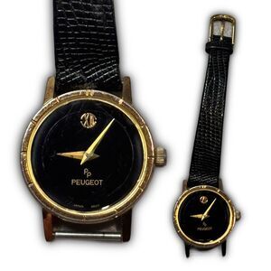 Peugeot Gold Tone Dress Watch